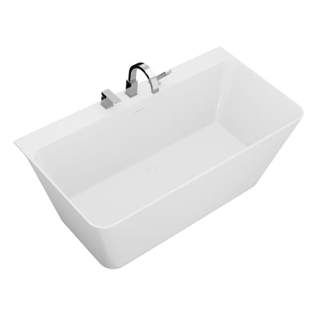 Anzzi 67 L, 31.5 W, White, Acrylic, Center Side FT-AZ114-6773CH